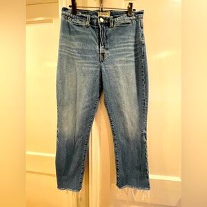 Lucky Brand women’s cropped raw hem jeans size 30
